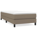Boxspring sengeramme 80x200 cm stof gråbrun