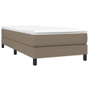 Boxspring sengeramme 80x200 cm stof gråbrun