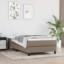 Boxspring sengeramme 80x200 cm stof gråbrun