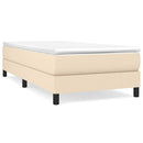 Boxspring sengeramme 80x200 cm stof cremefarvet