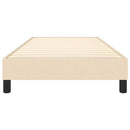 Boxspring sengeramme 80x200 cm stof cremefarvet