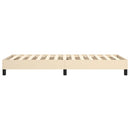 Boxspring sengeramme 80x200 cm stof cremefarvet