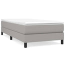 Boxspring sengeramme Lysegrå 90x190 cm Stof