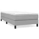 Boxspring sengeramme Lysegrå 90x190 cm Stof