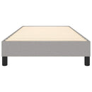 Boxspring sengeramme Lysegrå 90x190 cm Stof