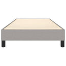 Boxspring sengeramme Lysegrå 90x190 cm Stof