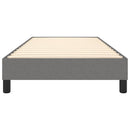 Boxspring sengeramme Mørkegrå 90x190 cm Stof