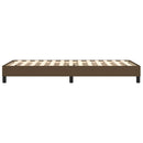 Boxspring sengeramme Mørkebrun 90x190 cm Stof
