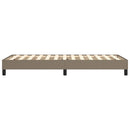 Boxspring sengeramme 90x190 cm stof gråbrun