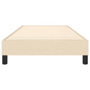 Boxspring sengeramme 90x190 cm stof cremefarvet