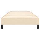Boxspring sengeramme 90x190 cm stof cremefarvet