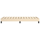 Boxspring sengeramme 90x190 cm stof cremefarvet