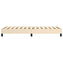 Boxspring sengeramme 90x190 cm stof cremefarvet