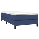 Boxspring sengeramme 90x190 cm stof blå
