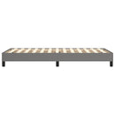 Boxspring sengeramme Mørkegrå 90x200 cm Stof