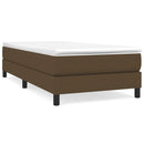 Boxspring sengeramme Mørkebrun 90x200 cm Stof