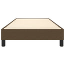 Boxspring sengeramme Mørkebrun 90x200 cm Stof