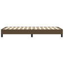Boxspring sengeramme Mørkebrun 90x200 cm Stof