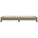 Boxspring sengeramme 90x200 cm stof gråbrun