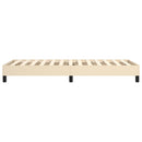Boxspring sengeramme 90x200 cm stof cremefarvet