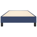 Boxspring sengeramme 90x200 cm stof blå