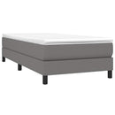 Boxspring sengeramme Mørkegrå 100x200 cm Stof