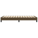 Boxspring sengeramme Mørkebrun 100x200 cm Stof