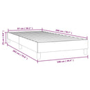 Boxspring sengeramme Taupe 100x200 cm Stof