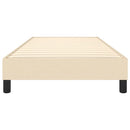 Boxspring sengeramme Creme 100x200 cm Stof