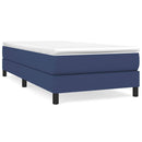 Boxspring sengeramme 100x200 cm stof blå