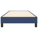 Boxspring sengeramme 100x200 cm stof blå