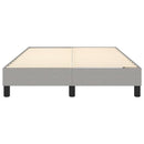 Boxspring sengeramme Lysegrå 120x200 cm Stof