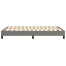 Boxspring sengeramme Mørkegrå 120x200 cm Stof