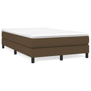 Boxspring sengeramme Mørkebrun 120x200 cm Stof