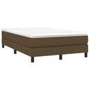 Boxspring sengeramme Mørkebrun 120x200 cm Stof