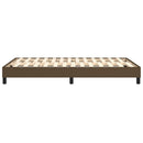 Boxspring sengeramme Mørkebrun 120x200 cm Stof