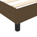 Boxspring sengeramme Mørkebrun 120x200 cm Stof