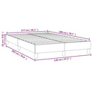 Boxspring sengeramme Mørkebrun 120x200 cm Stof