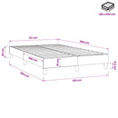 Boxspring sengeramme Taupe 120x200 cm Stof