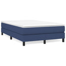 Boxspring sengeramme 120x200 cm stof blå