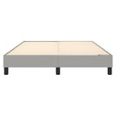 Boxspring sengeramme 140x190 cm stof lysegrå