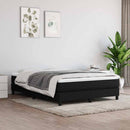 Boxspring sengeramme 140x190 cm stof sort