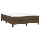 Boxspring sengeramme 140x190 cm stof mørkebrun