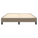 Boxspring sengeramme 140x190 cm stof gråbrun