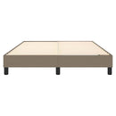 Boxspring sengeramme 140x190 cm stof gråbrun
