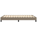 Boxspring sengeramme 140x190 cm stof gråbrun