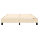 Boxspring sengeramme 140x190 cm stof cremefarvet