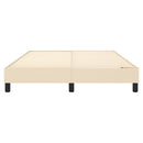Boxspring sengeramme 140x190 cm stof cremefarvet
