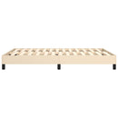 Boxspring sengeramme 140x190 cm stof cremefarvet