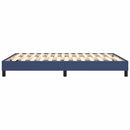 Boxspring sengeramme 140x190 cm stof blå